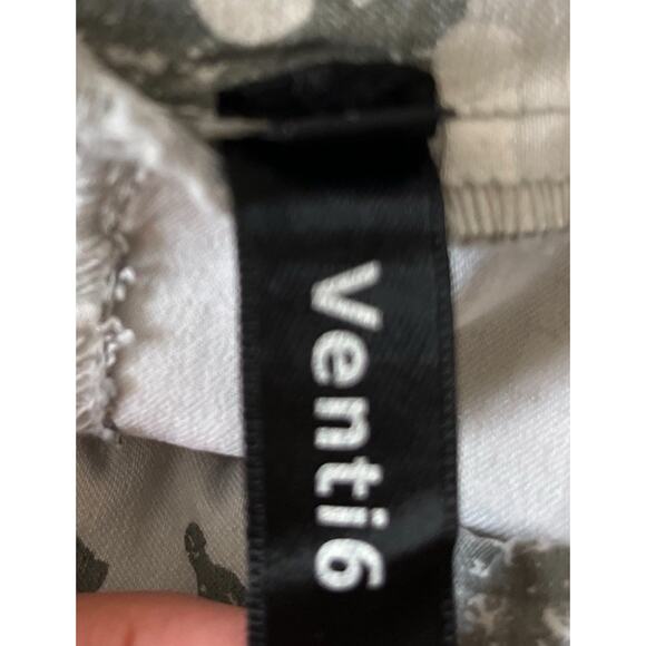 VENTI6 Jogger Pants Women S Gray Camo Stretch Rhinestone Made In Italy Comfy - Picture 4 of 12